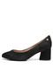 Scarpin Couro Dumond Nobuck Preto - Marca Dumond