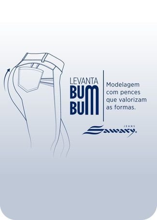 Calça Jeans Sawary Levanta Bumbum - 275176 - Azul - Sawary