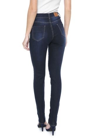 Calça Jeans Sawary Skinny Básica Azul-marinho