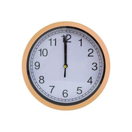 Relógio de Parede Redondo Analógico Dourado 20cm - Casambiente - Marca Casa Ambiente