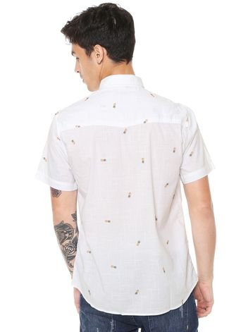 Camiseta John John Reta Estampada Branca - Compre Agora