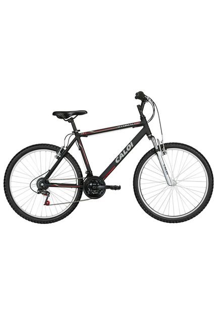 Bicicleta Aro 26  Aluminum Sport Preto Fosco Caloi - Marca Caloi