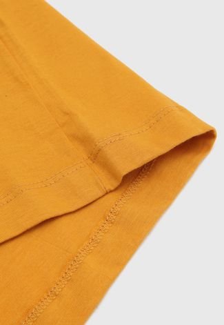 Camiseta Quiksilver Infantil Embroidery Amarela