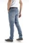 Calça Jeans Slim Lavada 5 Bolsos Azul Claro Traymon 2216 - Marca Traymon