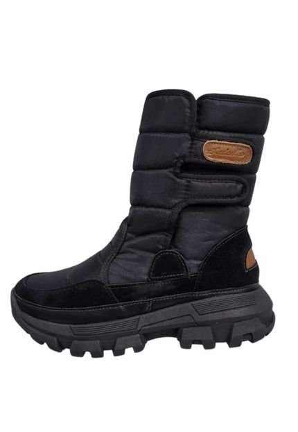 Bota Forrada Neve e Frio Nylon Tratorada Preto - Marca Andarilha