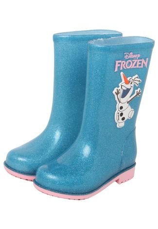 Galocha Grendene Kids Frozen Olaf Infantil Azul