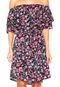 Vestido FiveBlu Curto Floral Preto - Marca FiveBlu