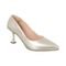 Scarpin Sapato Fechado Clássico Feminino Salto Taça Elegante Dourado - Marca Stessy Shoes