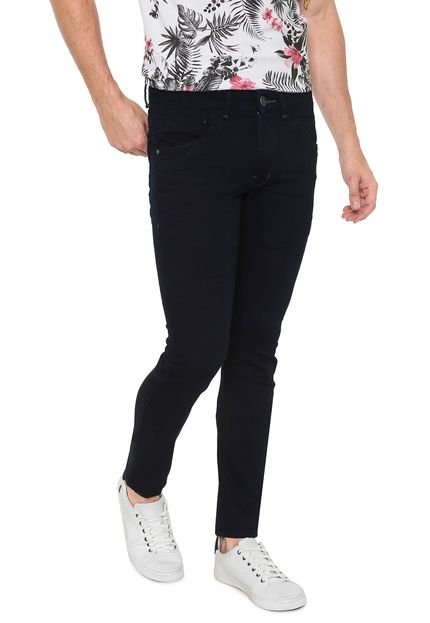 Calça Jeans Zune Skinny Amassados Azul - Marca Zune