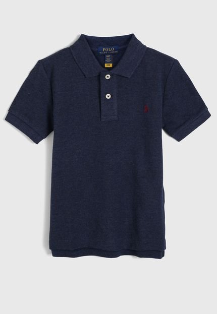 Camisa Polo Polo Ralph Lauren Infantil Lisa Azul-Marinho - Marca Polo Ralph Lauren