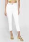 Calça Cropped Sarja Polo Wear Skinny Assimétrica Branca - Marca Polo Wear