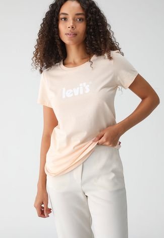 Camiseta Levis Reta Logo Laranja