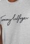 Camiseta Tommy Hilfiger Logo Cinza - Marca Tommy Hilfiger