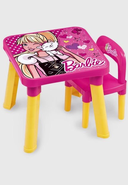 Mesa com Cadeira Barbie Fun Divirta-se - Marca Fun Divirta-se