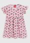 Vestido Tricae Infantil Cereja Rosa - Marca Tricae