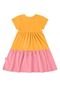 Vestido Infantil em Meia Malha Bee Loop Amarelo - Marca Bee Loop