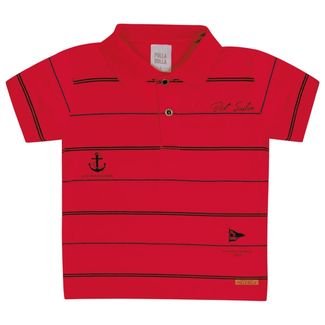 Polo Primeiros Passos  Menino - Vermelho - 50660-65