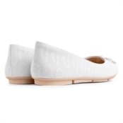 Sapatilha Comfortflex Laço Feminina Off-white - Marca Comfortflex