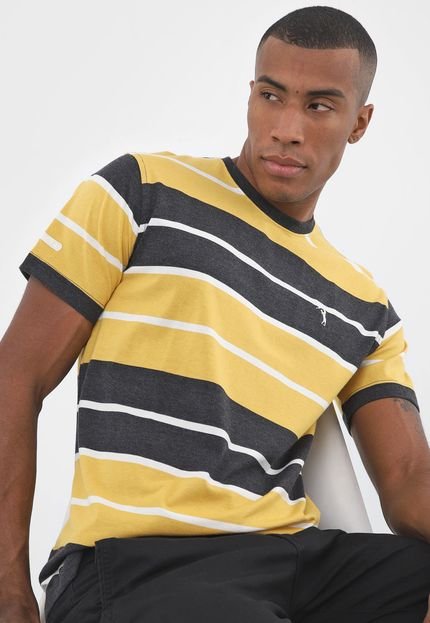Camiseta Aleatory Listrada Amarela - Marca Aleatory
