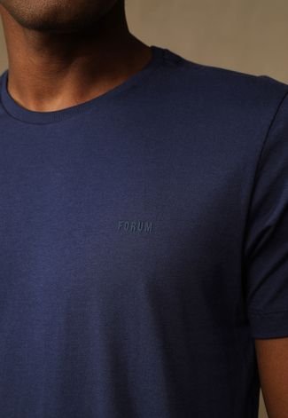 Camiseta Forum Logo Azul-Marinho