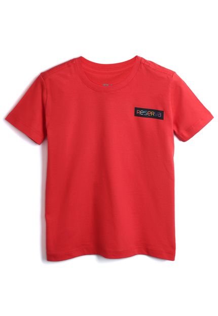 Camiseta Reserva Mini Menino Lettering Vermelha - Marca Reserva Mini