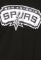 Camiseta New Era Logo San Antonio Spurs Preta - Marca New Era