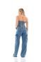 Top Corset Jeans Feminino Arauto Denim - Marca ARAUTO JEANS