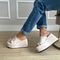 Flat Tamanco Sasha Off White Off-white - Marca Damannu Shoes