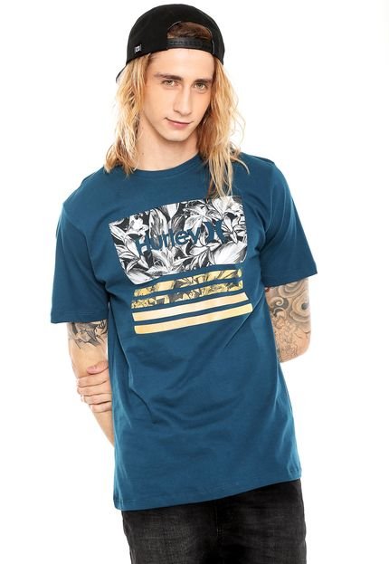 Camiseta Hurley Overlay Azul - Marca Hurley