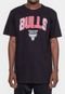 Camiseta NBA Masculina Metallic Chicago Bulls Preta - Marca NBA