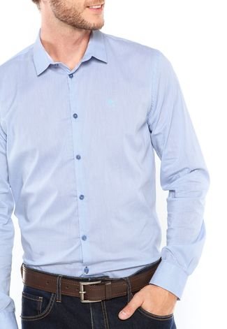 Camisa Forum Slim Azul