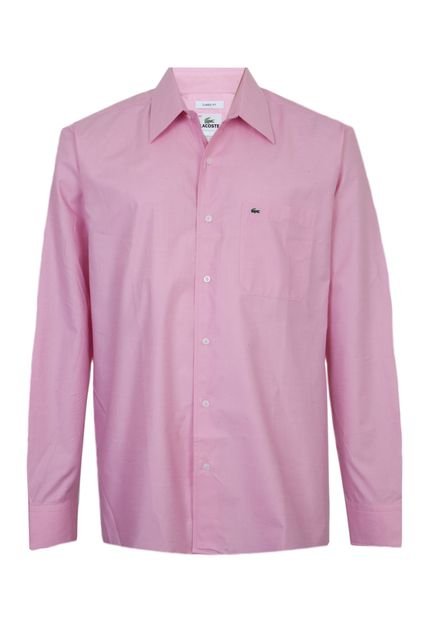Camisa Lacoste Logo Rosa - Marca Lacoste