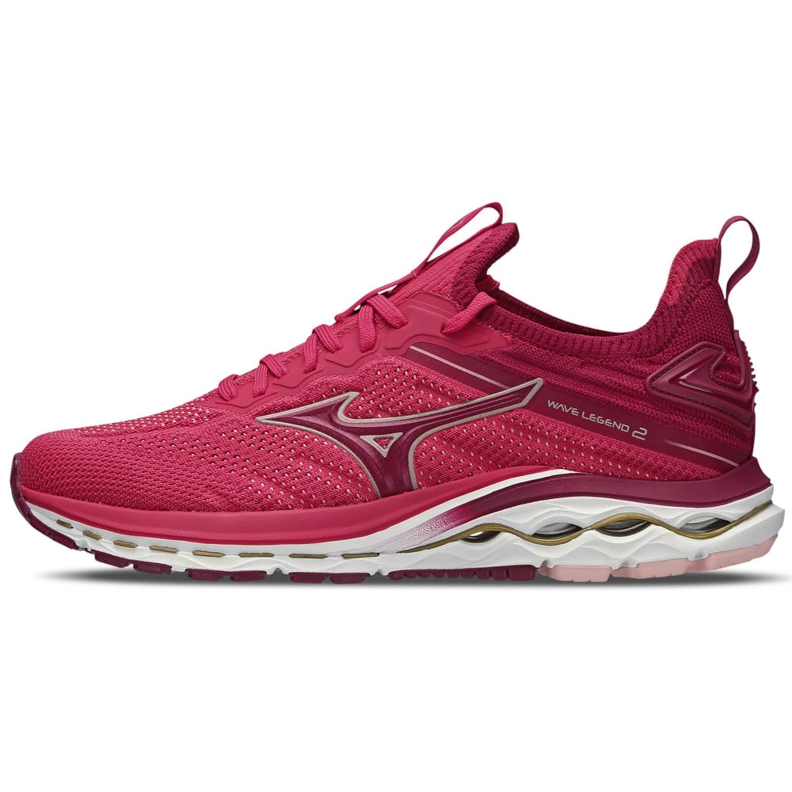 Tênis de Corrida Feminino Mizuno Wave Legend 2 37 Vermelho - Marca Mizuno