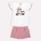 Conjunto Infantil Menina Milon Branco - Marca Milon