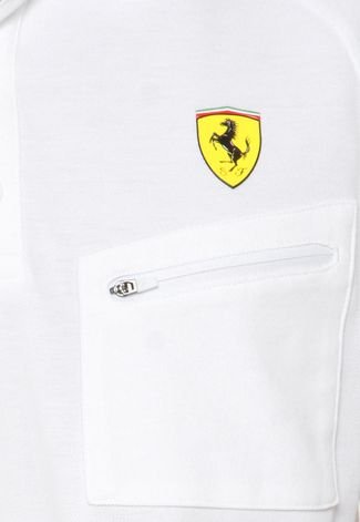 Camisa Polo Puma Scuderia Ferrari Branca