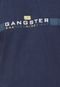 Camiseta Gangster Estampada Azul-Marinho - Marca Gangster