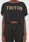 Camiseta Triton Logo Preta - Marca Triton