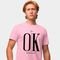Camisa Camiseta Genuine Grit Masculina Estampada Algodão 30.1 It's Ok Don't Worry - P - Rosa Bebe - Marca Genuine