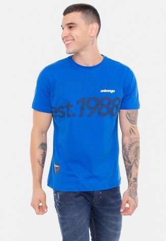 Camiseta Onbongo Estampada Azul Royal