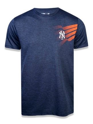 Camiseta New Era Performance New York Yankees Mescla Marinho