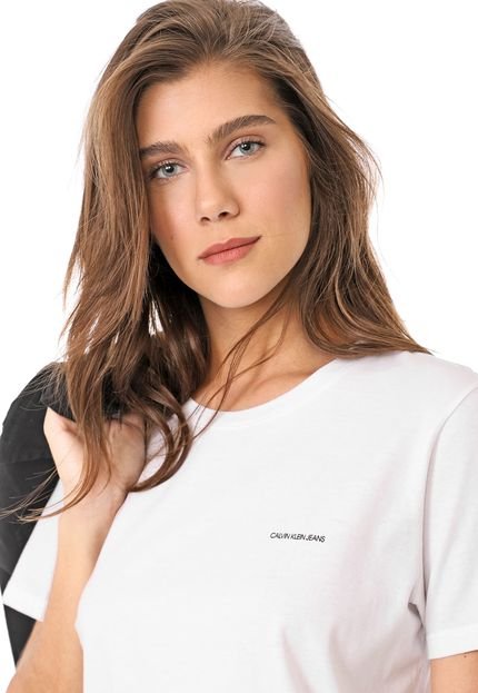 Blusa Calvin Klein Jeans Logo Branca - Marca Calvin Klein Jeans
