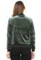 Jaqueta Bomber Only Veludo Verde - Marca Only