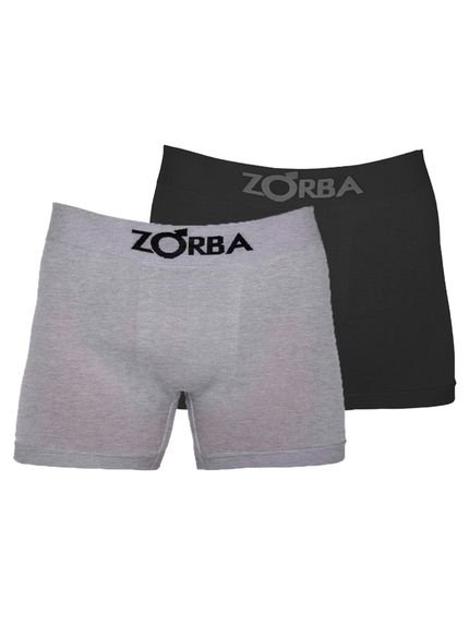 Kit com 2 Cuecas Boxer Zorba 781 Colorido Cinza - Marca Zorba