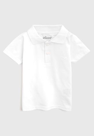 Camisa Polo Infantil Elian Lisa Branca