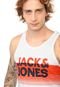 Regata Jack & Jones Mix Branca/Vermelha - Marca Jack & Jones