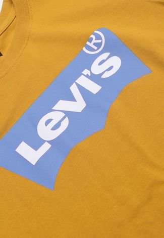 Camiseta Infantil Levis Logo Amarela