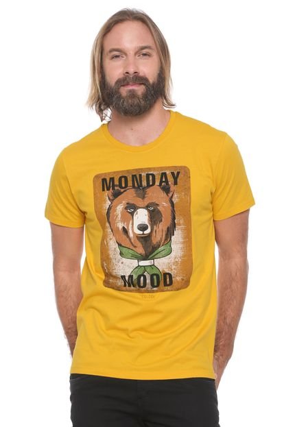 Camiseta Colcci Monday Mood Amarela - Marca Colcci