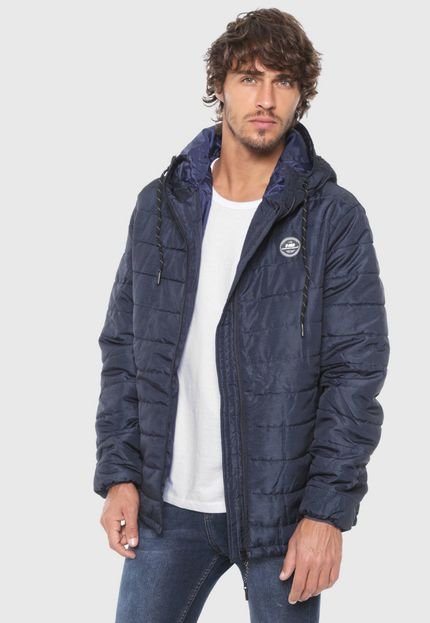 Jaqueta Puffer HD Gola Alta Azul-marinho - Marca HD