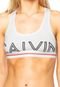 Sutiã Calvin Klein Underwear Top Nadador Logo Branco - Marca Calvin Klein Underwear
