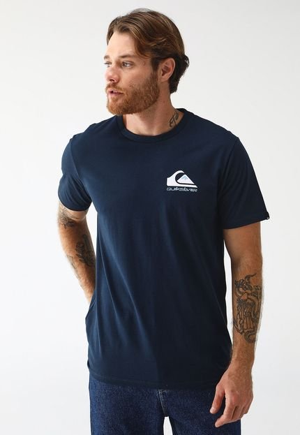 Camiseta Quiksilver Reta Logo Azul-Marinho - Marca Quiksilver